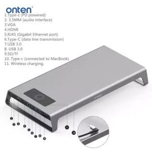 داک استیشن Type-C اونتن مدل ONTEN OTN-95109