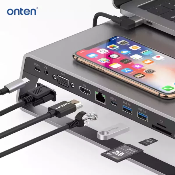 داک استیشن Type-C اونتن مدل ONTEN OTN-95109 - Image 2