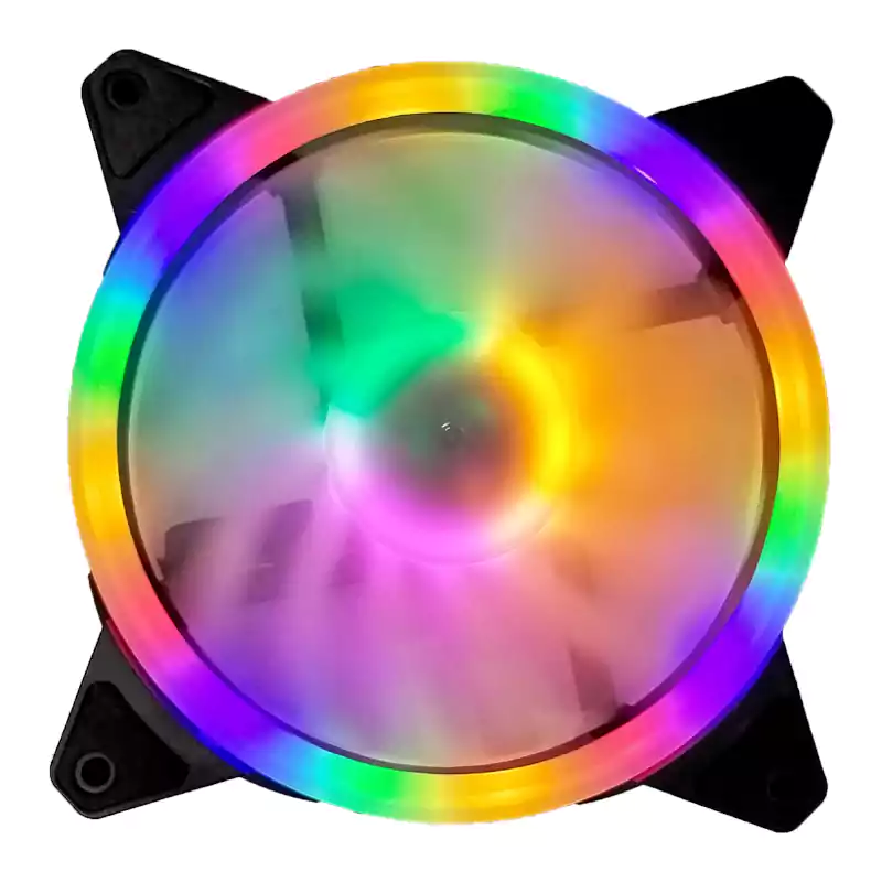 fan sp-120-1 فن کیس کامپیوتر RGB سایز 12 مدل 1225L GS-120